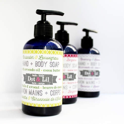  coriander & lemongrass liquid hand + body soap